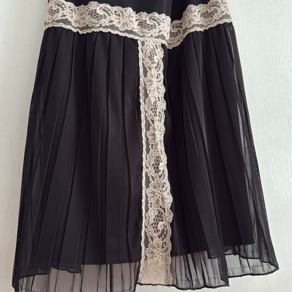 Charlotte Russe Y2K Lace Trim Babydoll Dress Festival Whimsigoth Fairy Size L - Picture 6 of 16